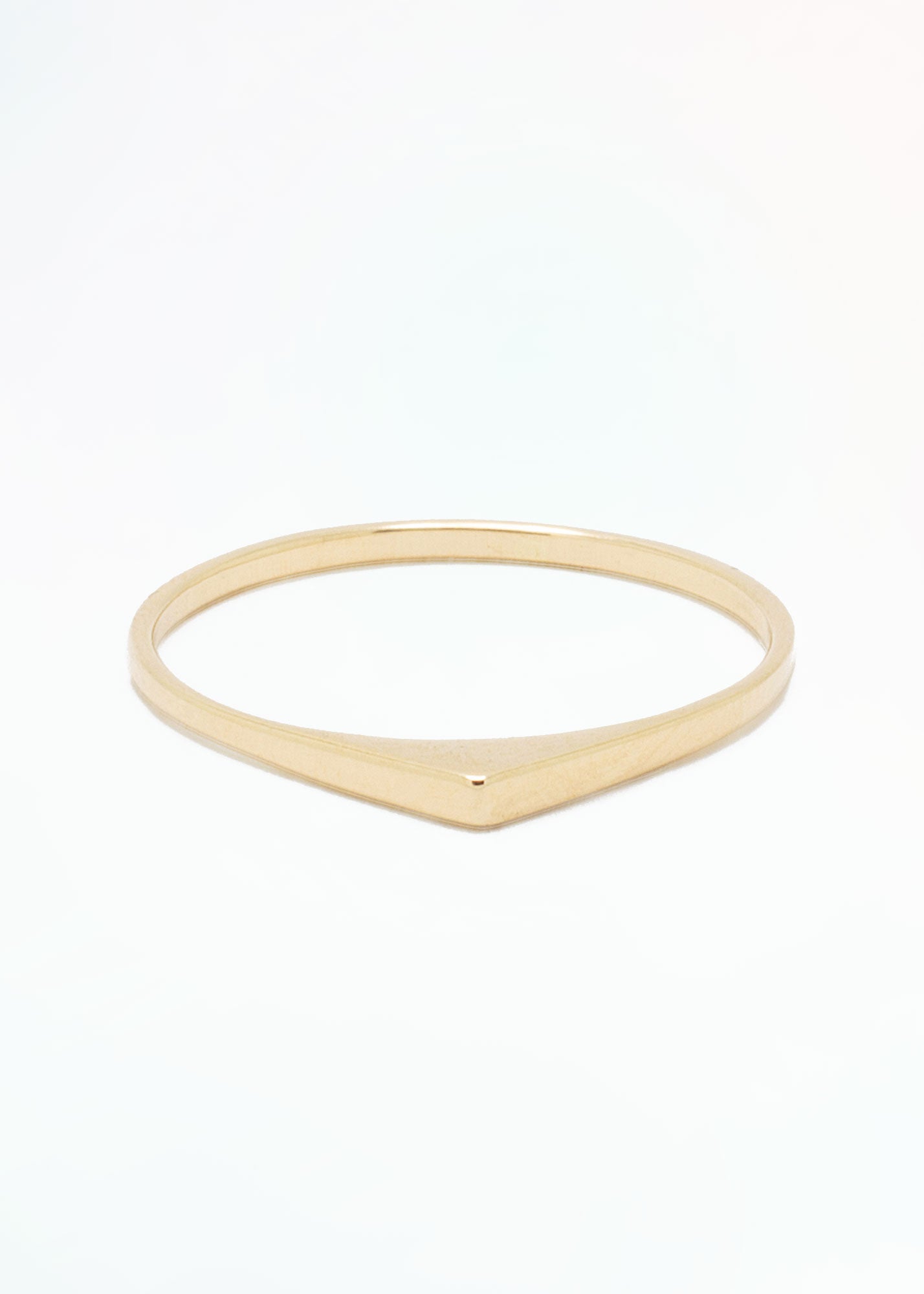 Ultra Thin Naked Bateau Stacking Ring
