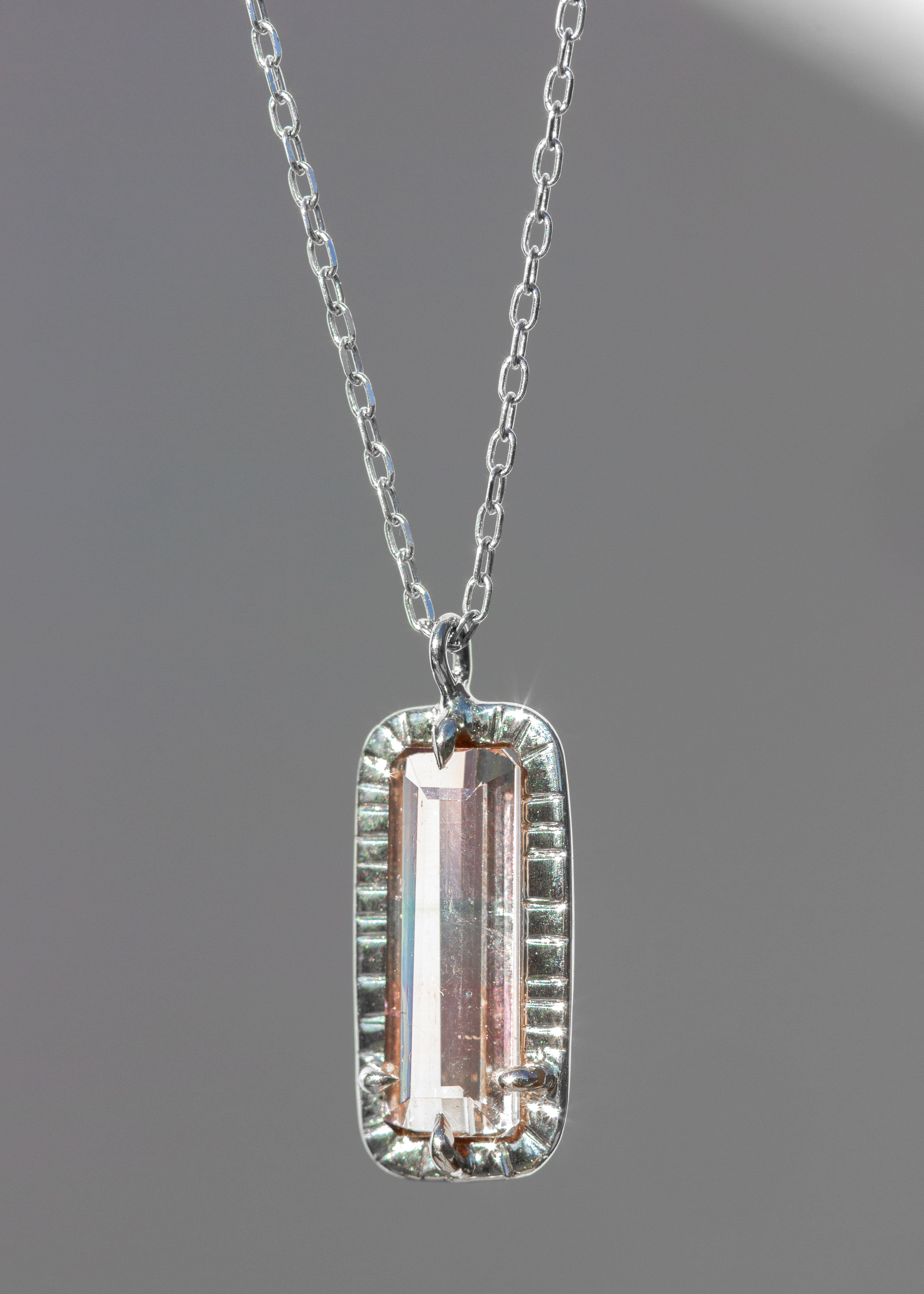 Tri-Colored Tourmaline Etruscan Necklace