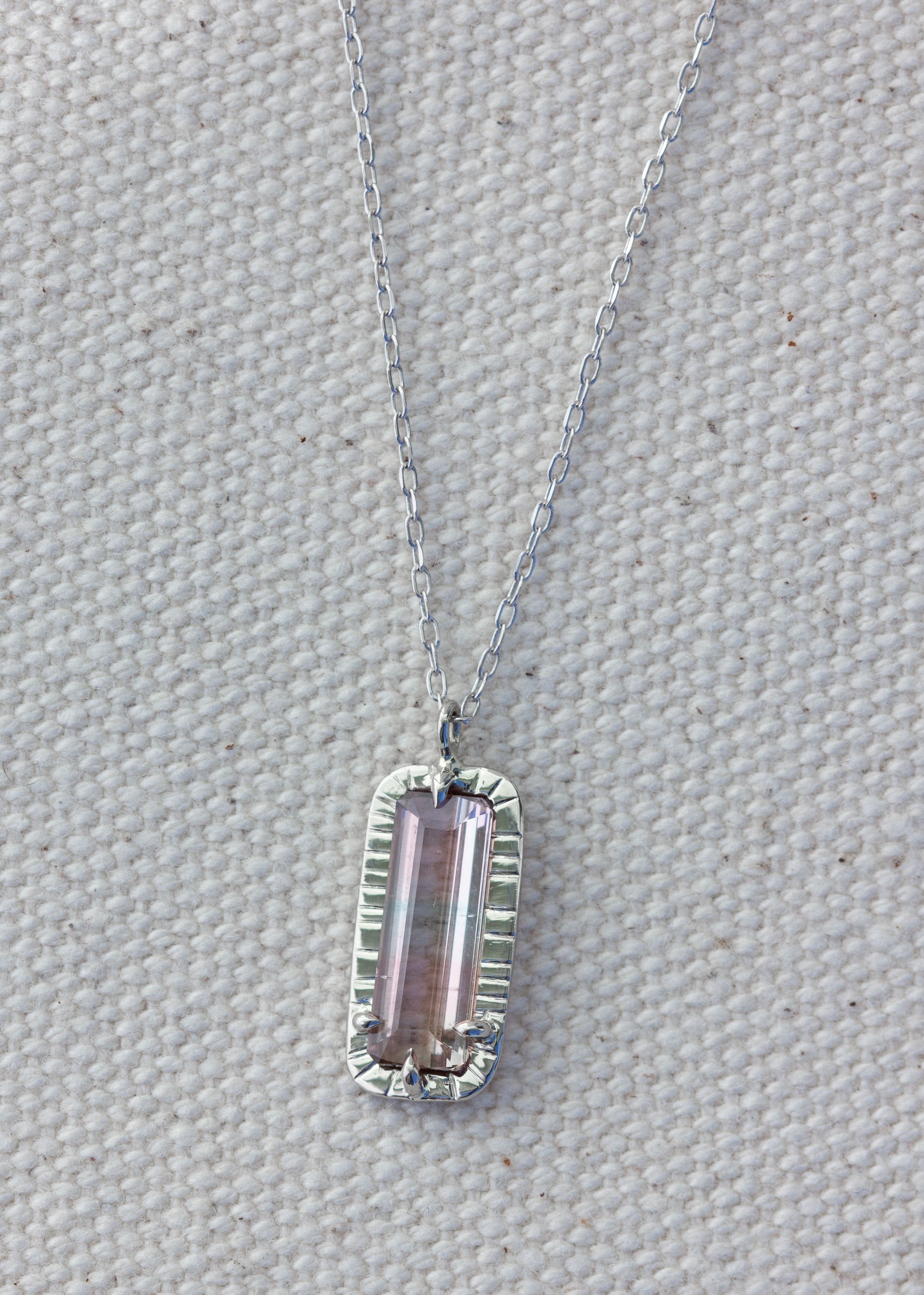 Tri-Colored Tourmaline Etruscan Necklace