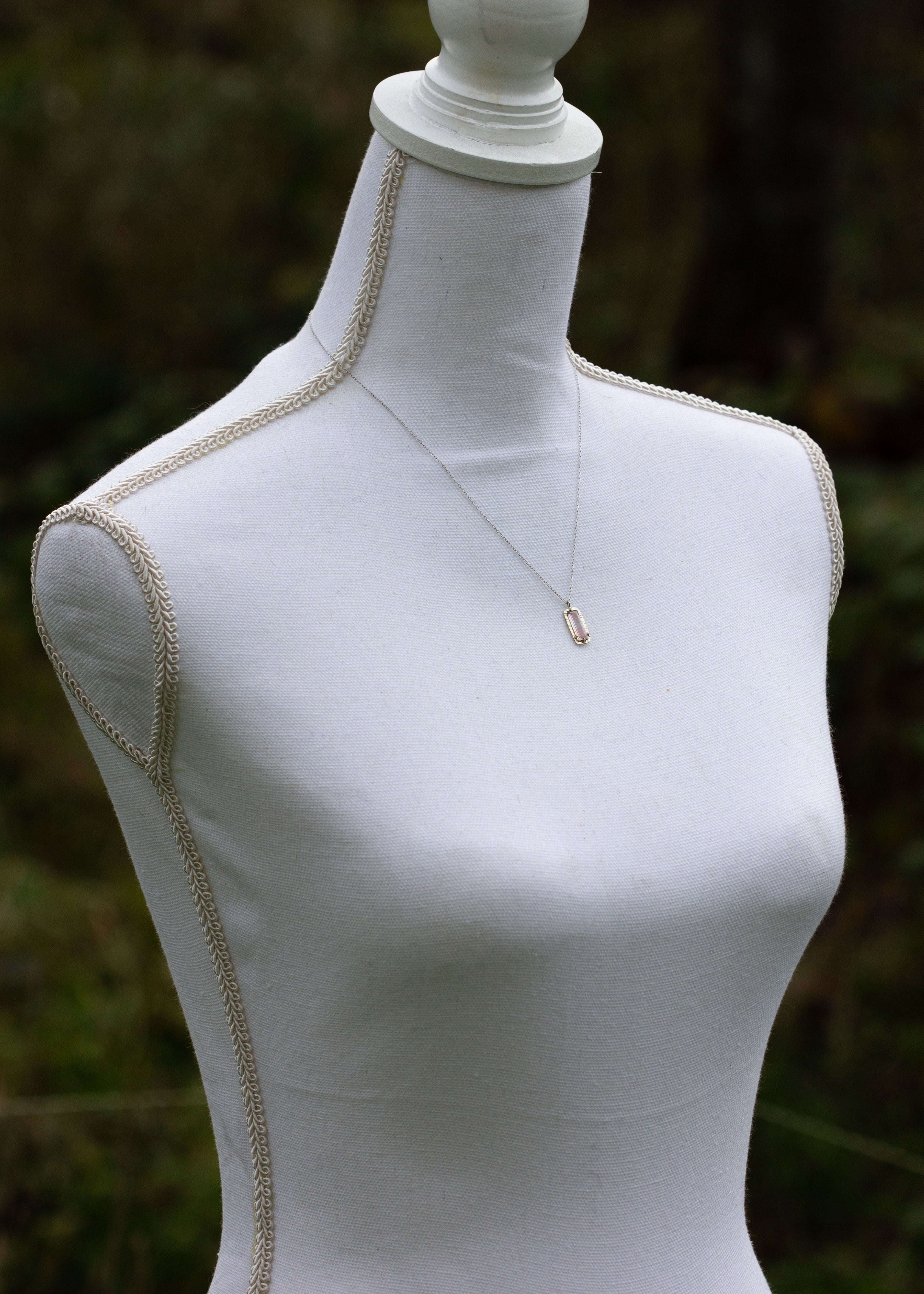 Tri-Colored Tourmaline Etruscan Necklace