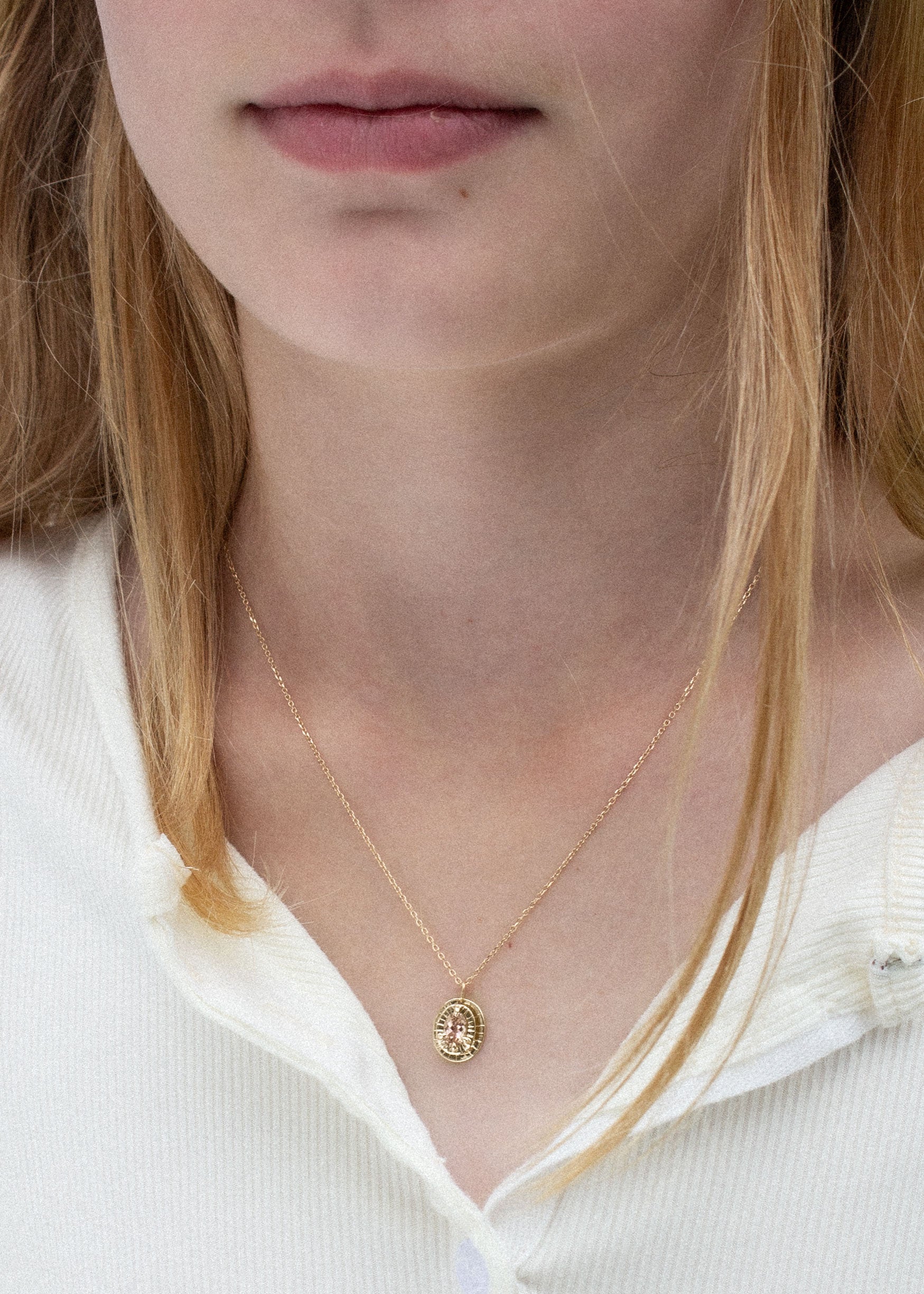 Mezzanine Necklace No. 1 with Pink Imperial Topaz