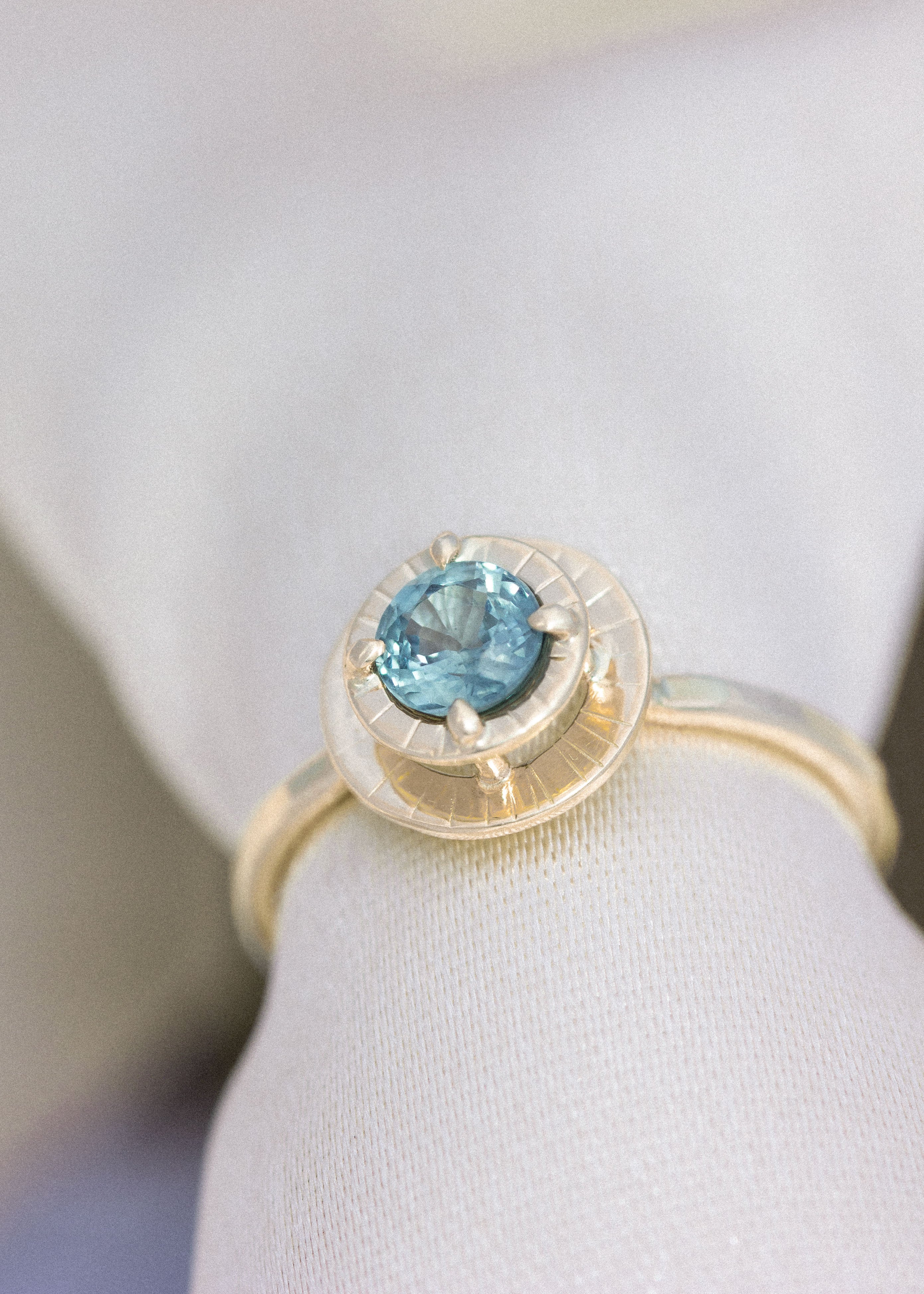 Mezzanine Ring No. 6 with Sapphire
