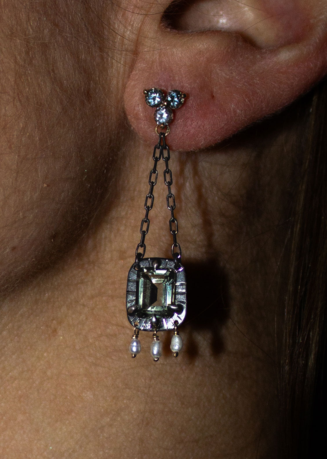 Green Amethyst Sabina No. 2 Earrings