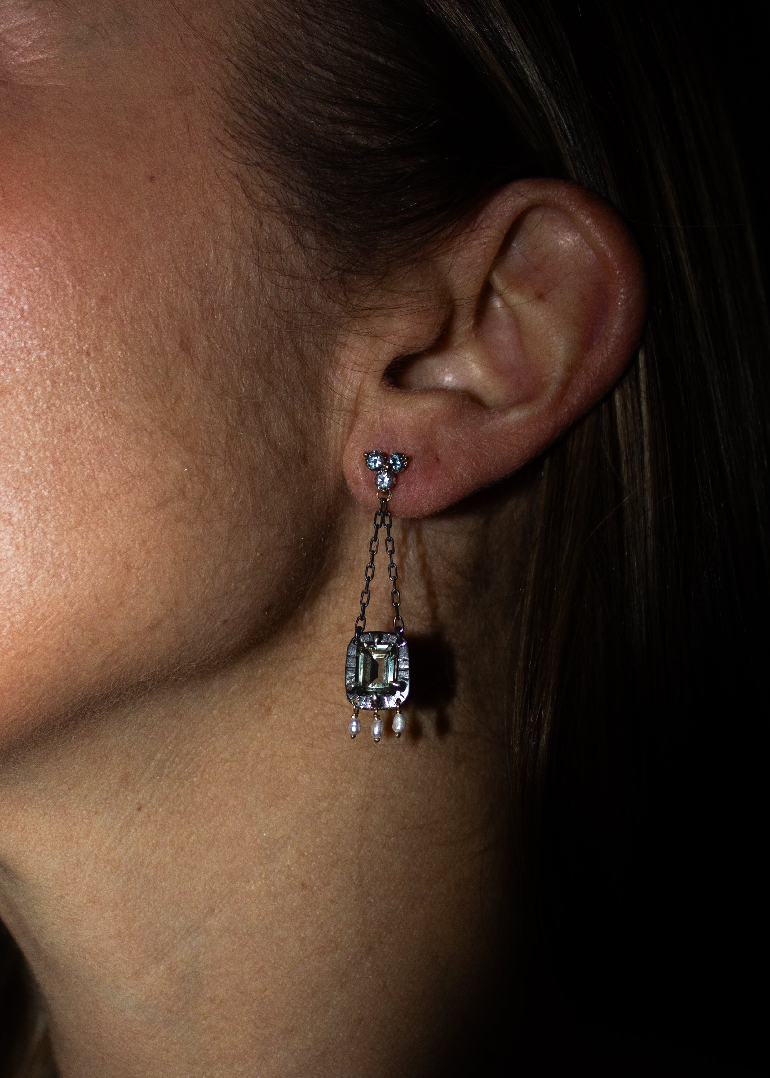 Green Amethyst Sabina No. 2 Earrings