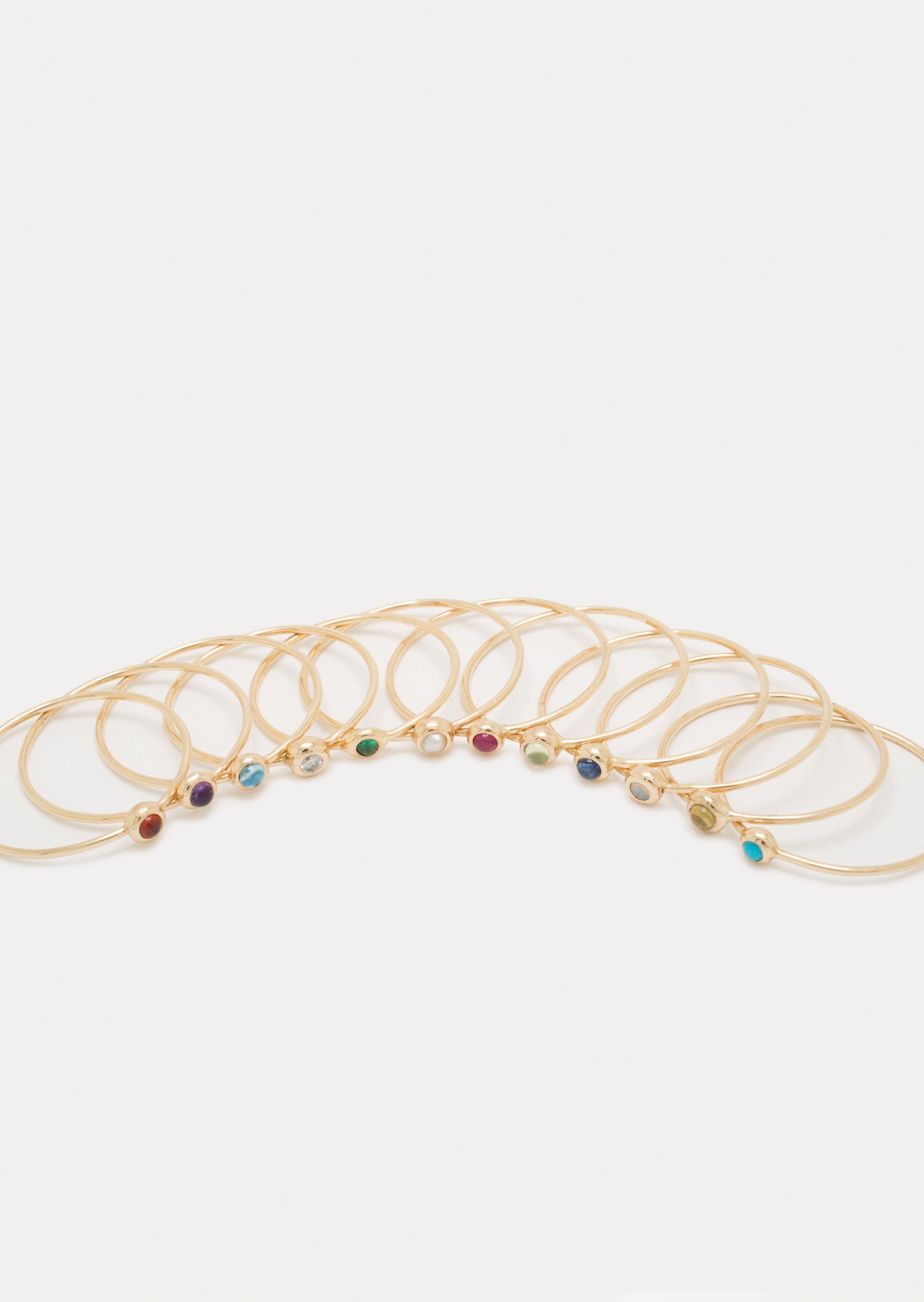Birthstone Pip Ring