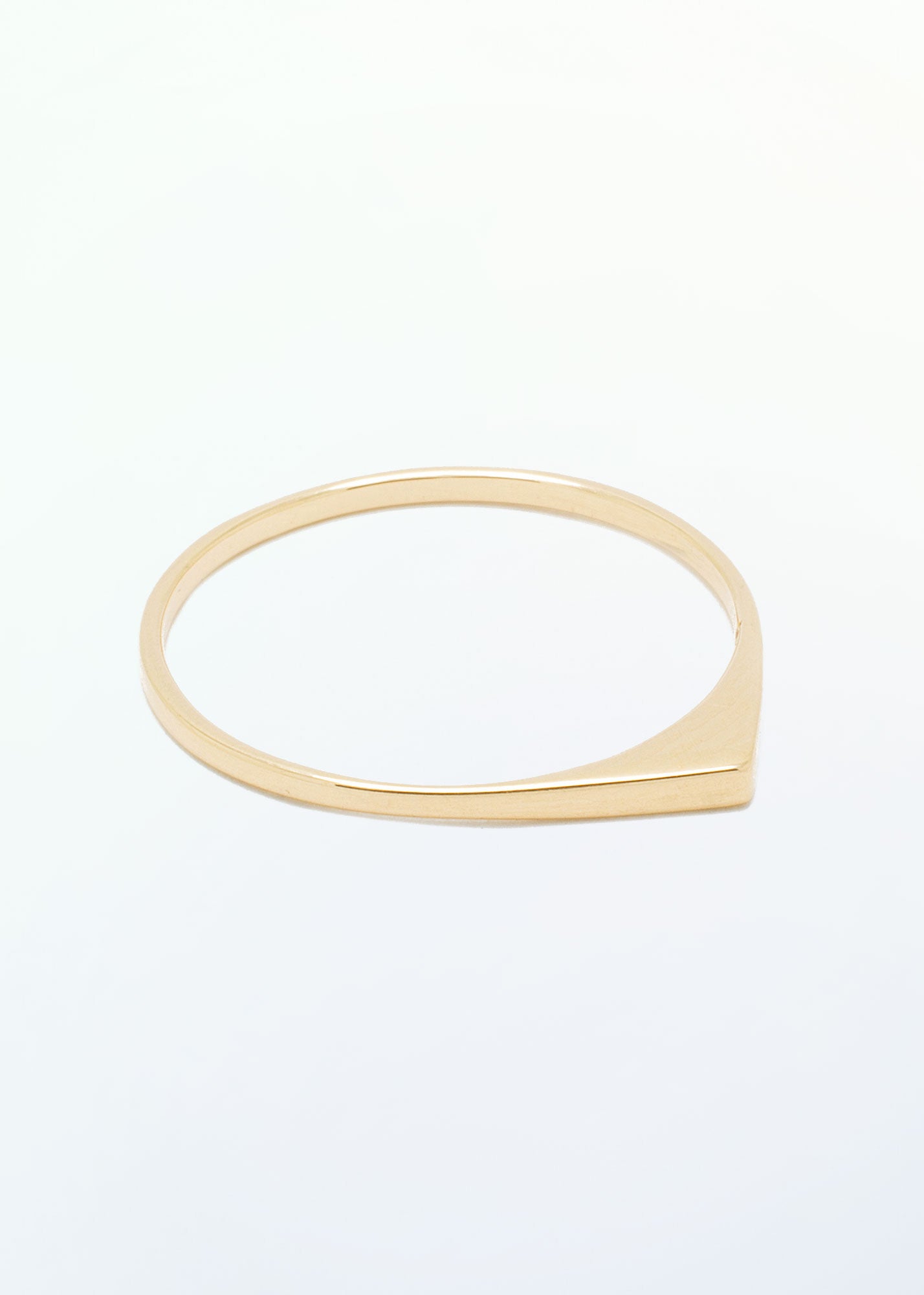 Ultra Thin Naked Bateau Stacking Ring