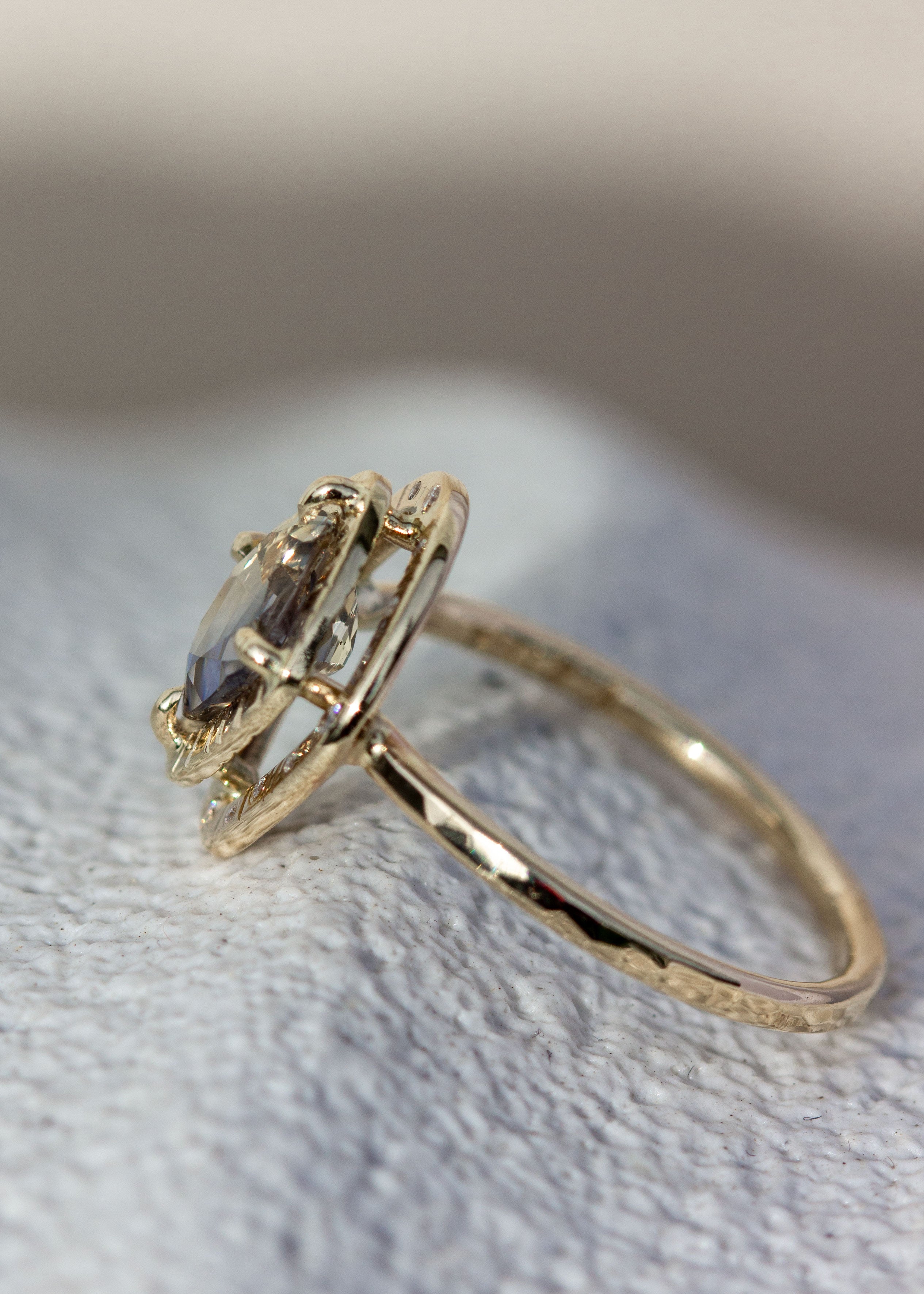 Mezzanine Ring No. 1 with Bi-Colored Sapphire
