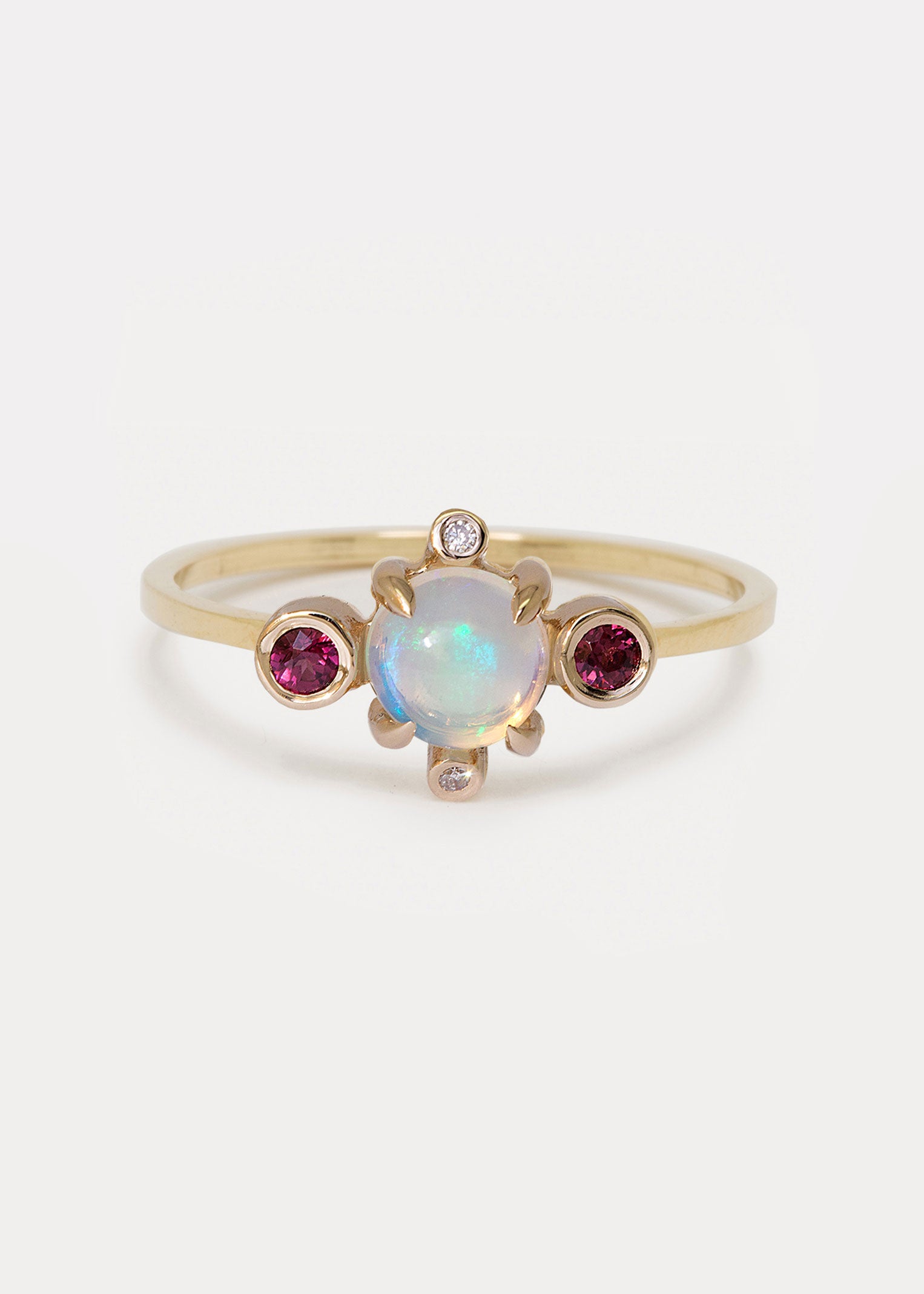 Astral Ring • Opal &amp; Garnets